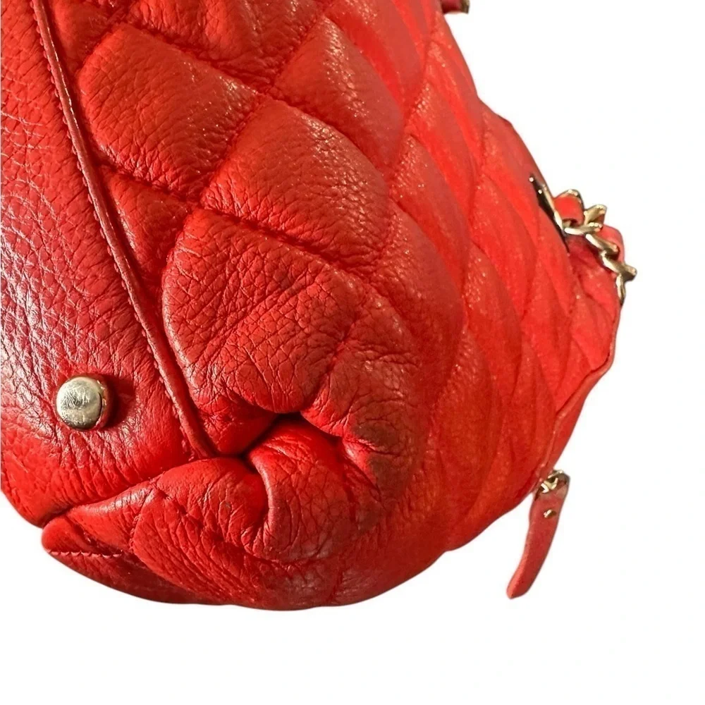 Kate Spade Gold Coast Georgina Maraschino quilted leather shoulder bag satchel